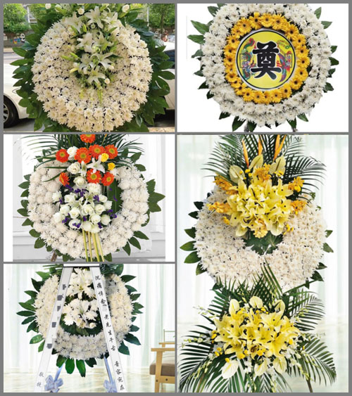 四川成都双流区大林镇小堰沟村花圈速递